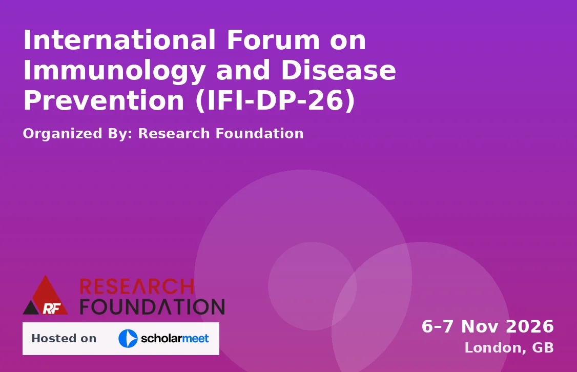 International Forum on Immunology and Disease Prevention (IFI-DP-26)