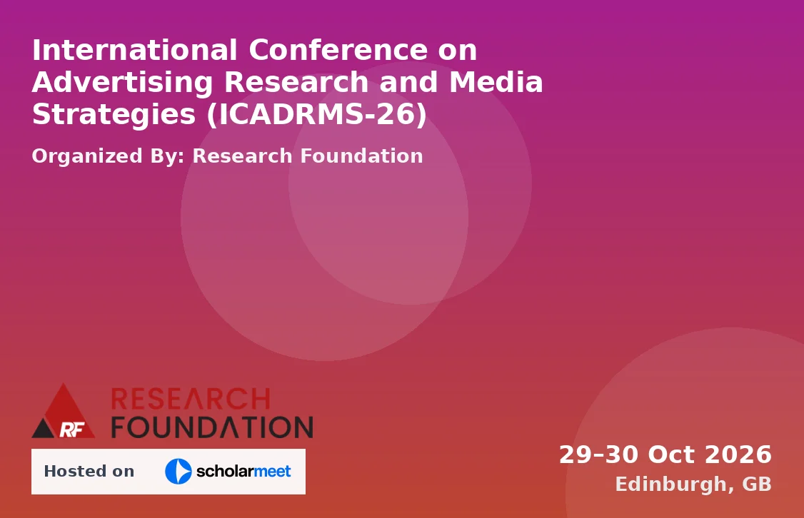 International Conference on Advertising Research and Media Strategies (ICADRMS-26)