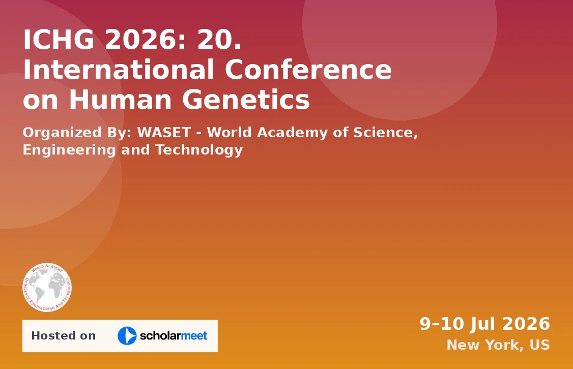 ICHG 2026: 20. International Conference on Human Genetics