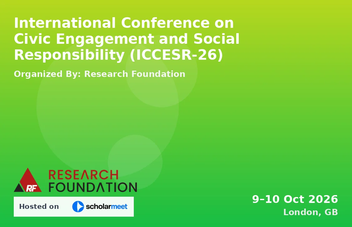 International Conference on Civic Engagement and Social Responsibility (ICCESR-26)