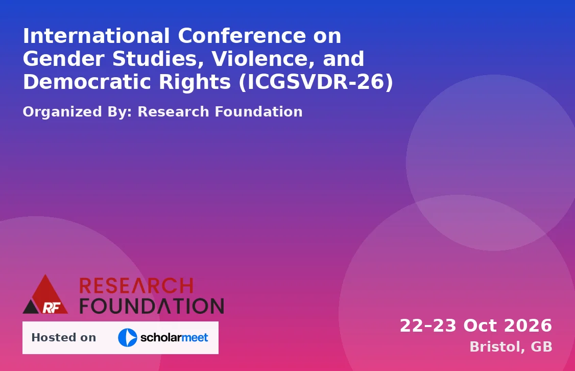 International Conference on Gender Studies, Violence, and Democratic Rights (ICGSVDR-26)