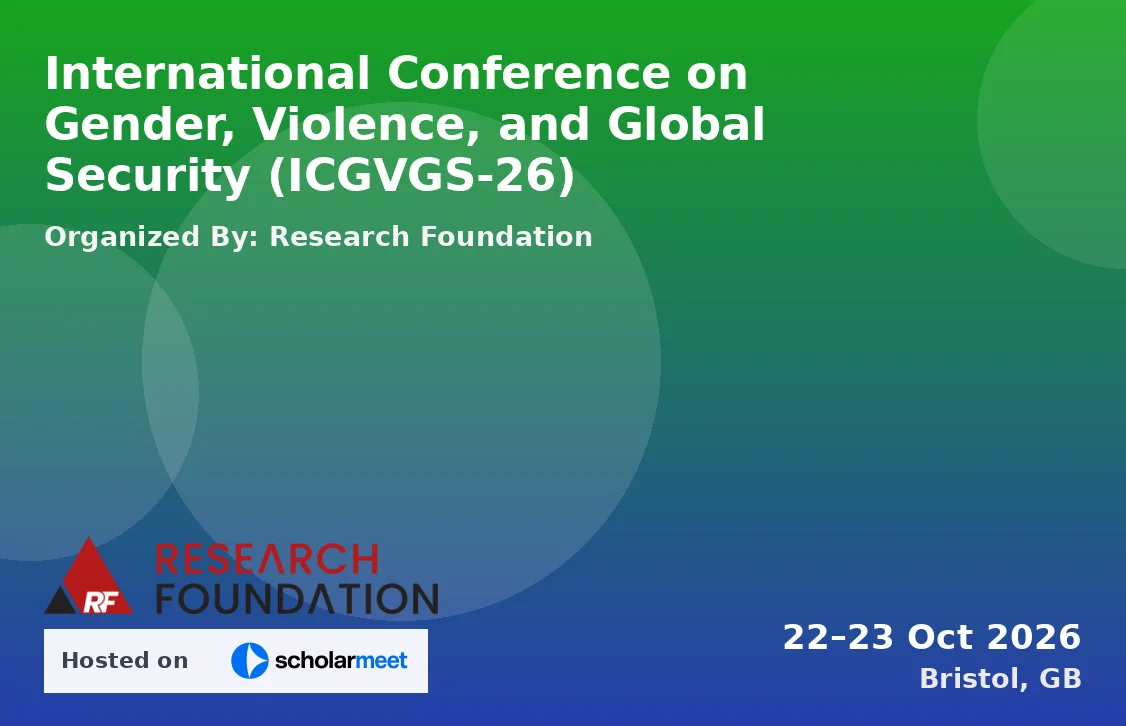 International Conference on Gender, Violence, and Global Security (ICGVGS-26)