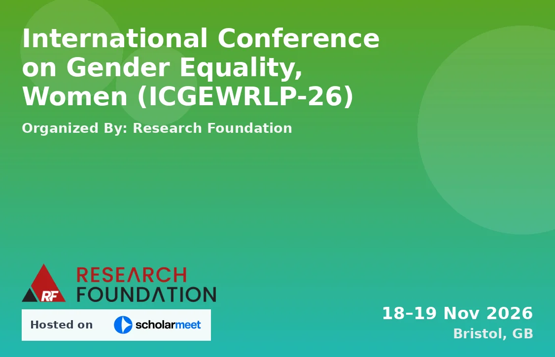 International Conference on Gender Equality, Women (ICGEWRLP-26)