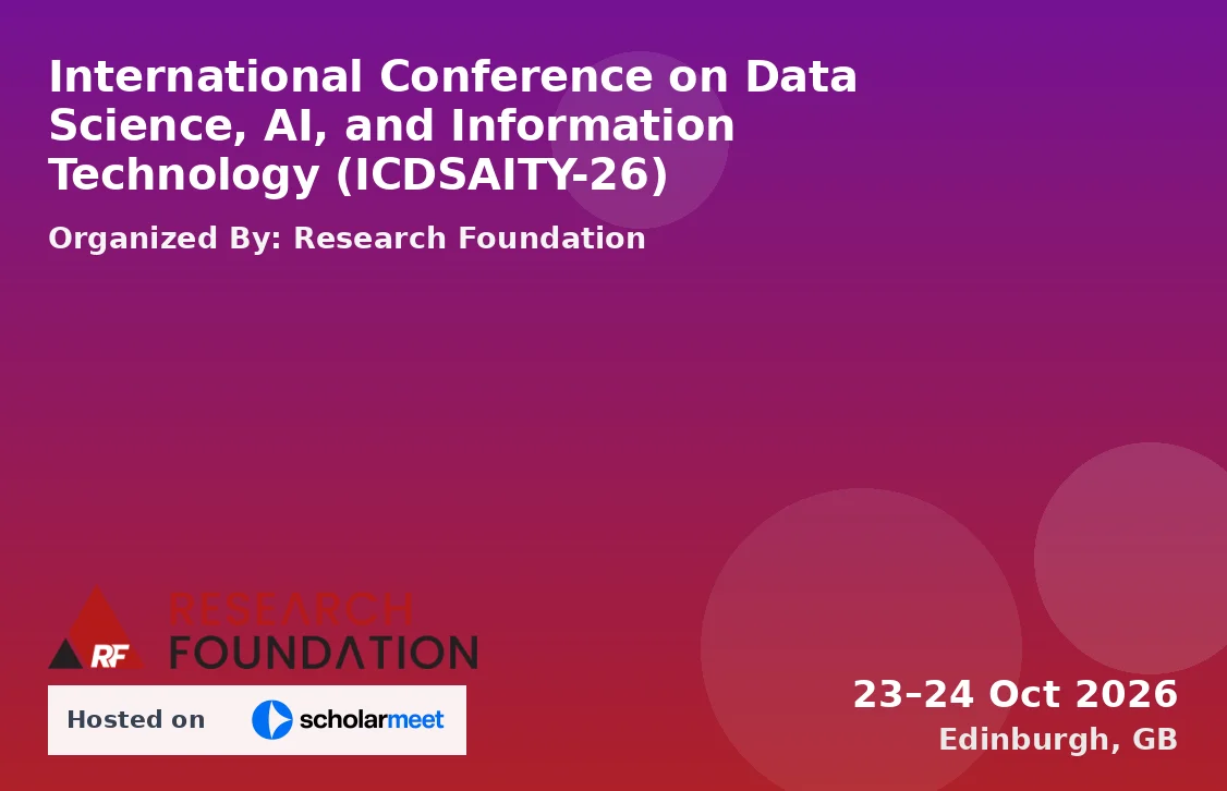International Conference on Data Science, AI, and Information Technology (ICDSAITY-26)
