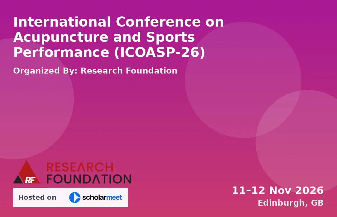 International Conference on Acupuncture and Sports Performance (ICOASP-26)