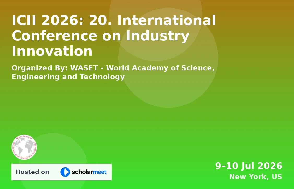 ICII 2026: 20. International Conference on Industry Innovation