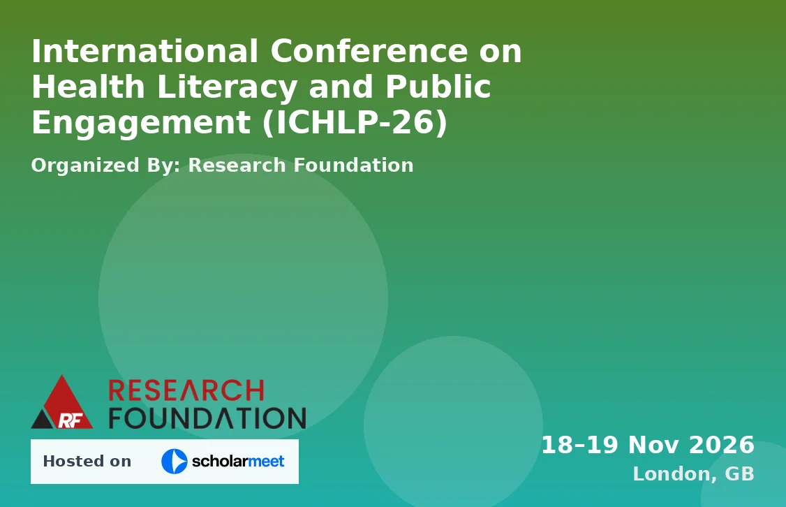International Conference on Health Literacy and Public Engagement (ICHLP-26)
