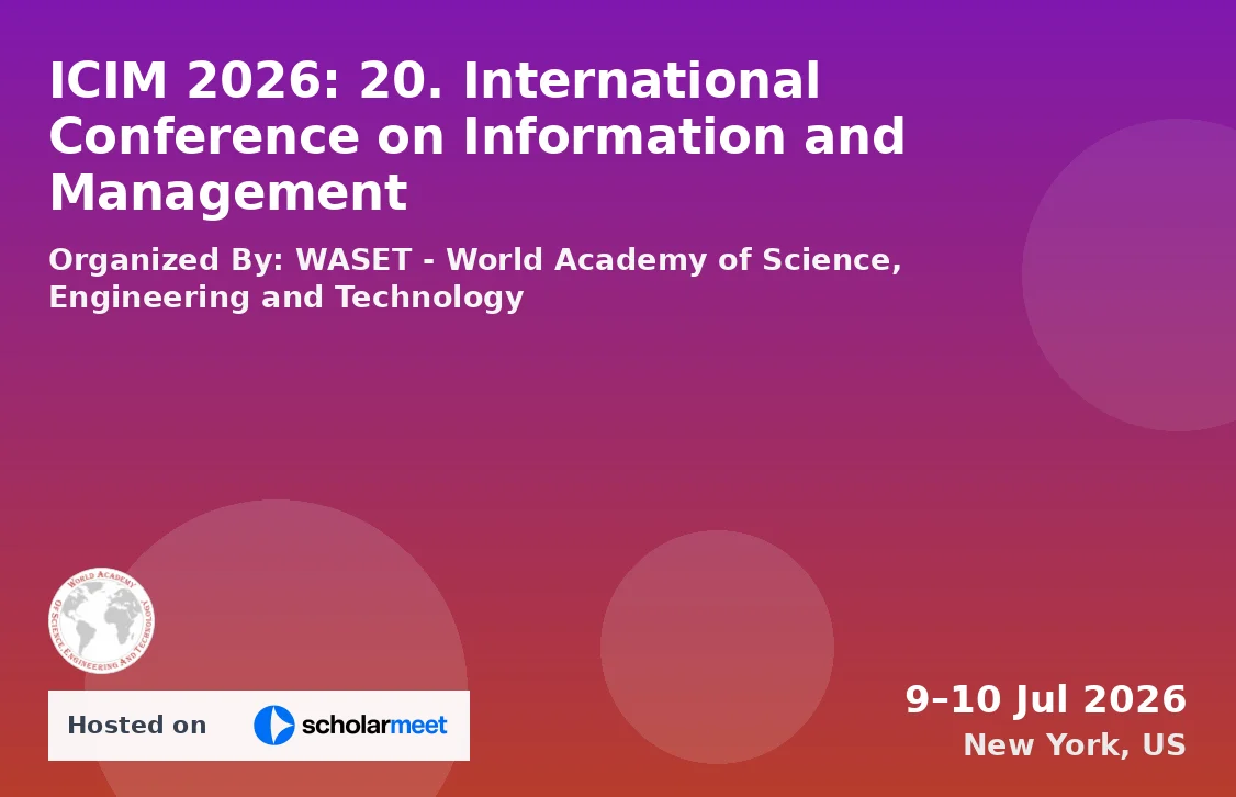 ICIM 2026: 20. International Conference on Information and Management