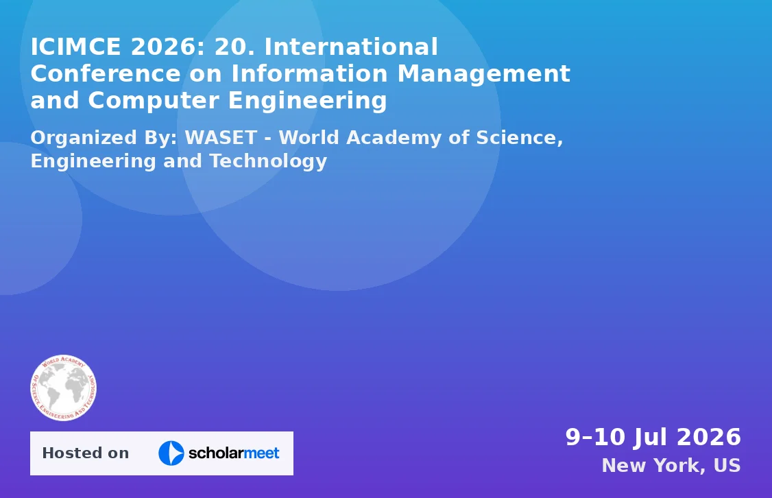 ICIMCE 2026: 20. International Conference on Information Management and Computer Engineering