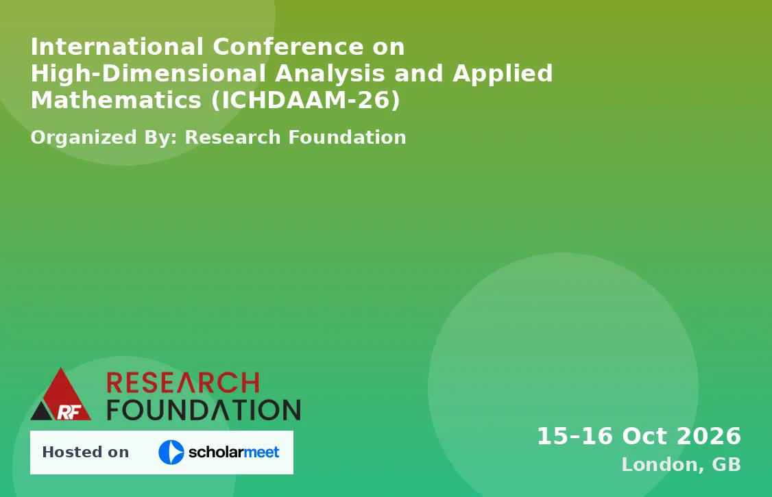 International Conference on High-Dimensional Analysis and Applied Mathematics (ICHDAAM-26)