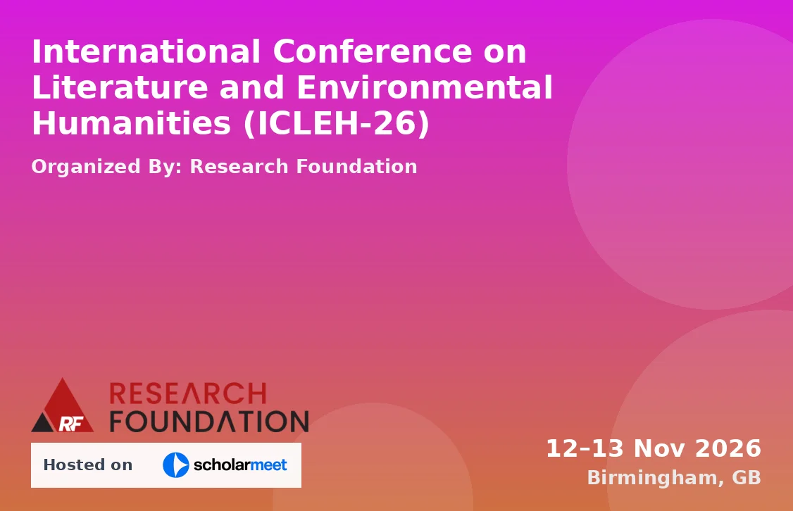 International Conference on Literature and Environmental Humanities (ICLEH-26)