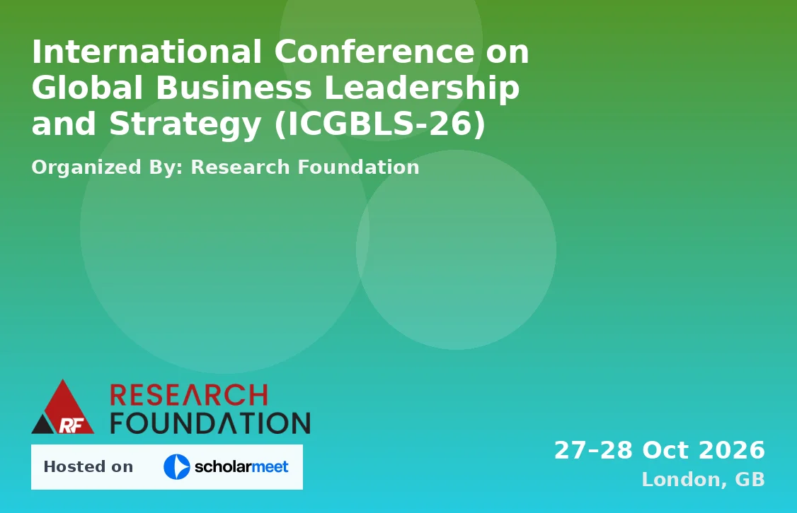 International Conference on Global Business Leadership and Strategy (ICGBLS-26)
