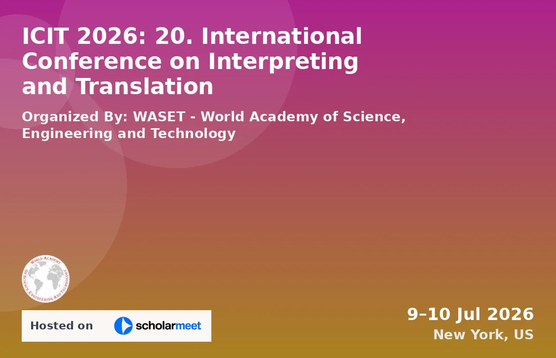 ICIT 2026: 20. International Conference on Interpreting and Translation
