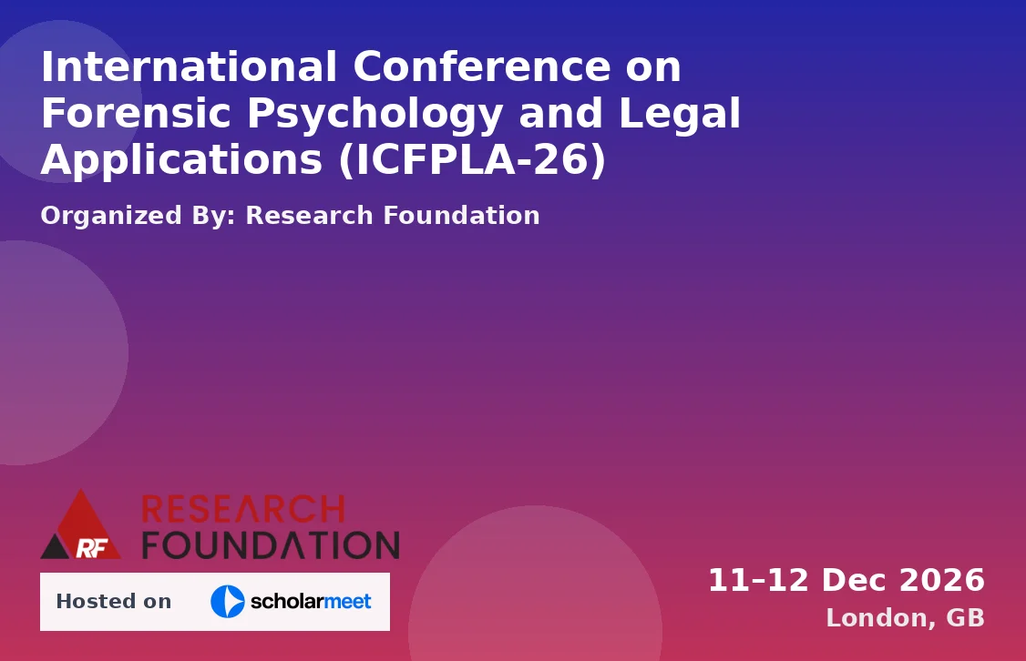 International Conference on Forensic Psychology and Legal Applications (ICFPLA-26)