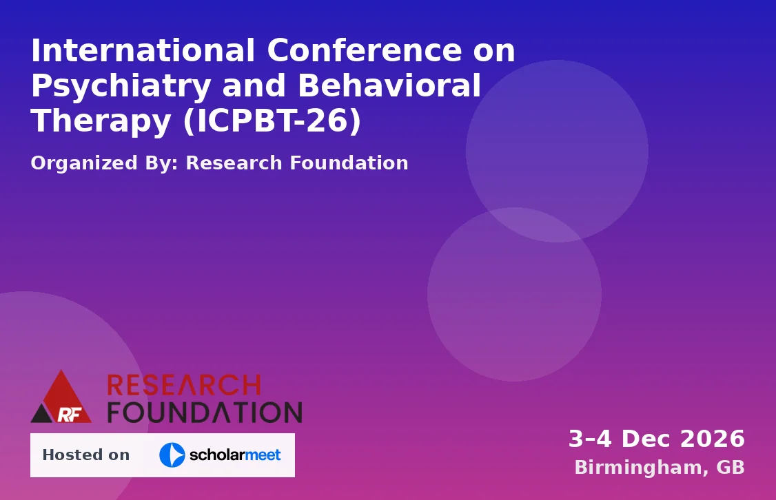 International Conference on Psychiatry and Behavioral Therapy (ICPBT-26)