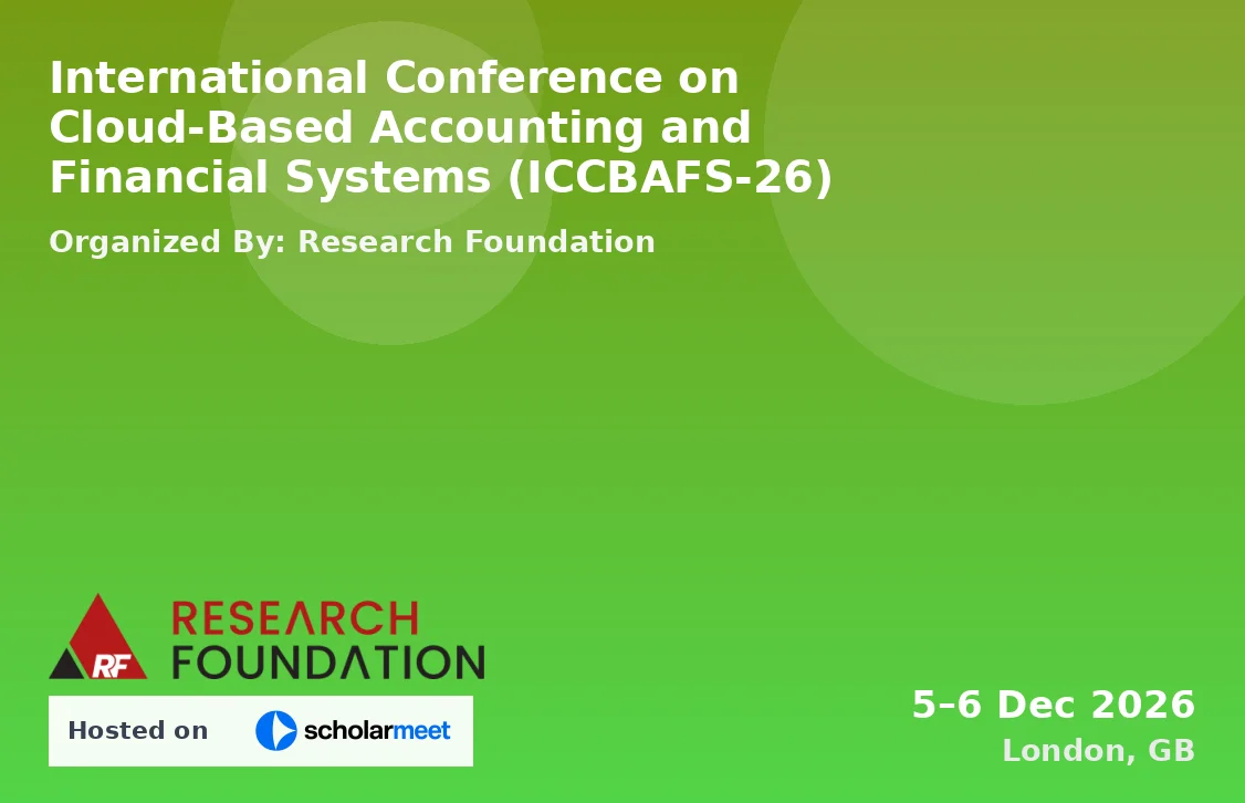 International Conference on Cloud-Based Accounting and Financial Systems (ICCBAFS-26)