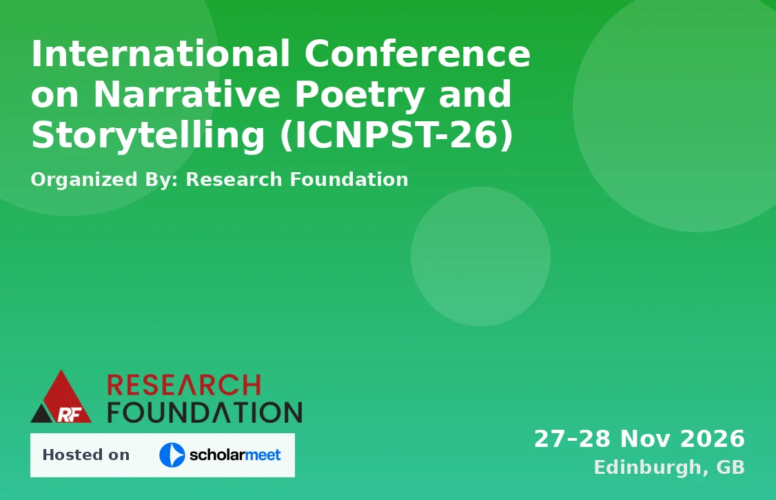 International Conference on Narrative Poetry and Storytelling (ICNPST-26)