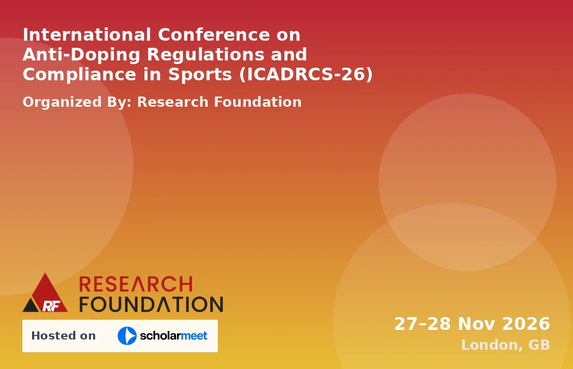 International Conference on Anti-Doping Regulations and Compliance in Sports (ICADRCS-26)