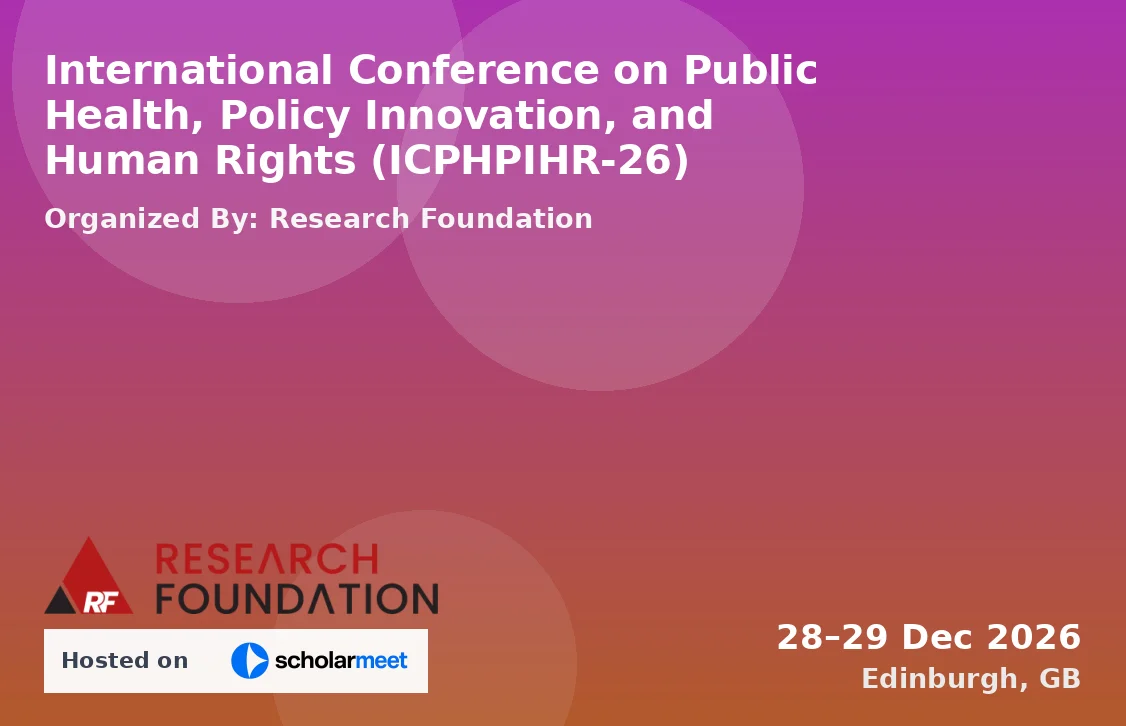 International Conference on Public Health, Policy Innovation, and Human Rights (ICPHPIHR-26)
