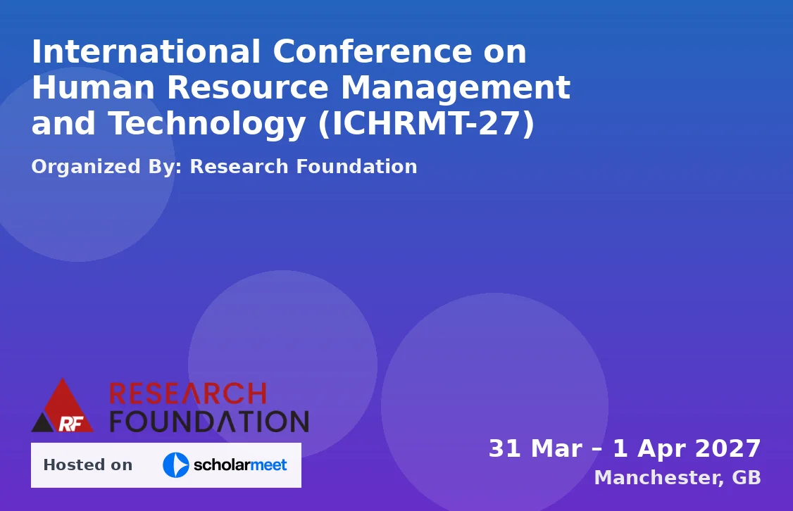 International Conference on Human Resource Management and Technology (ICHRMT-27)