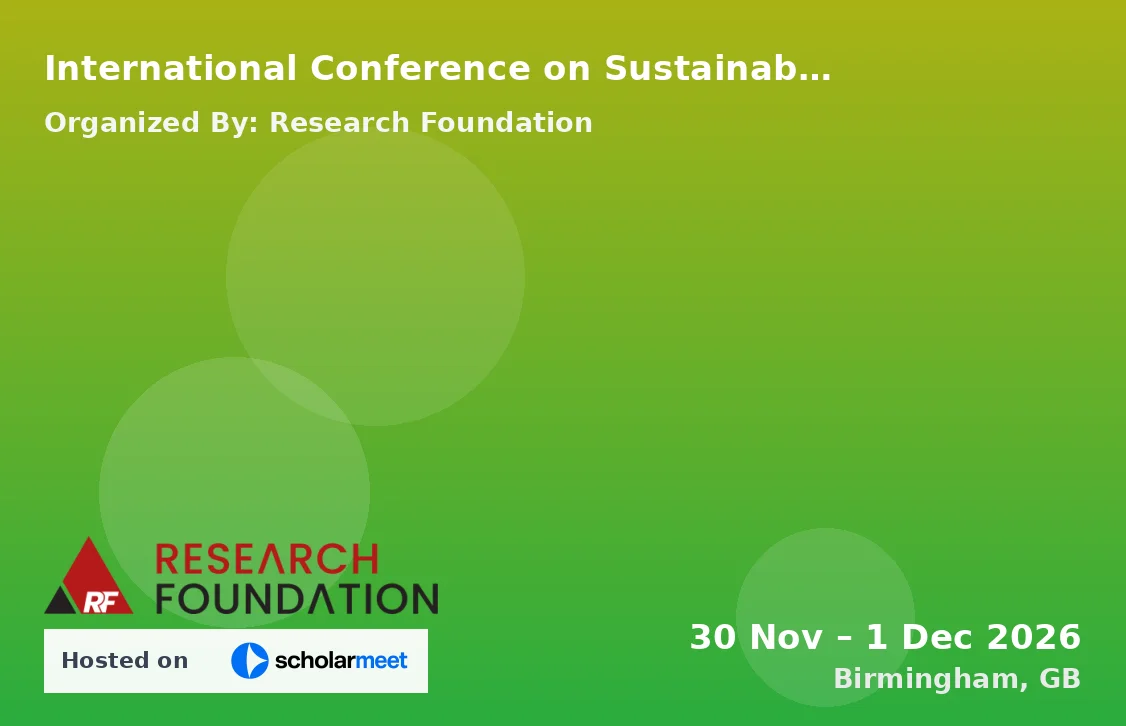 International Conference on Sustainability, Environmental Governance, and Global Futures (ICSEGGF-26)