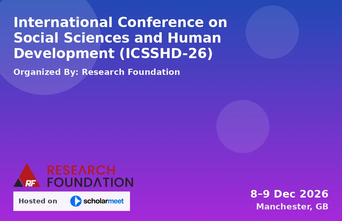 International Conference on Social Sciences and Human Development (ICSSHD-26)