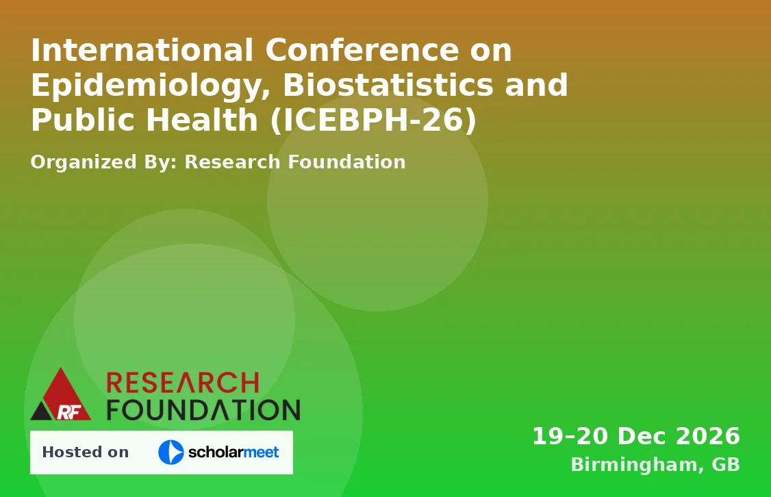 International Conference on Epidemiology, Biostatistics and Public Health (ICEBPH-26)