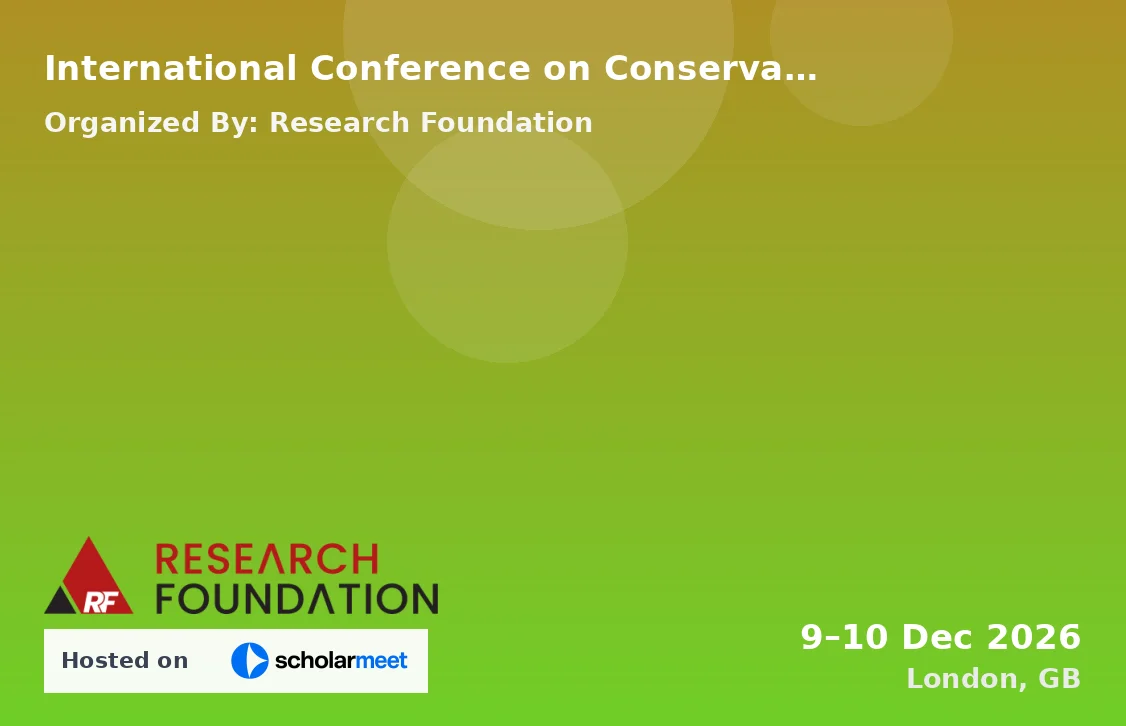 International Conference on Conservation Genetics and Endangered Species Recovery Strategies (ICCGESRS-26)