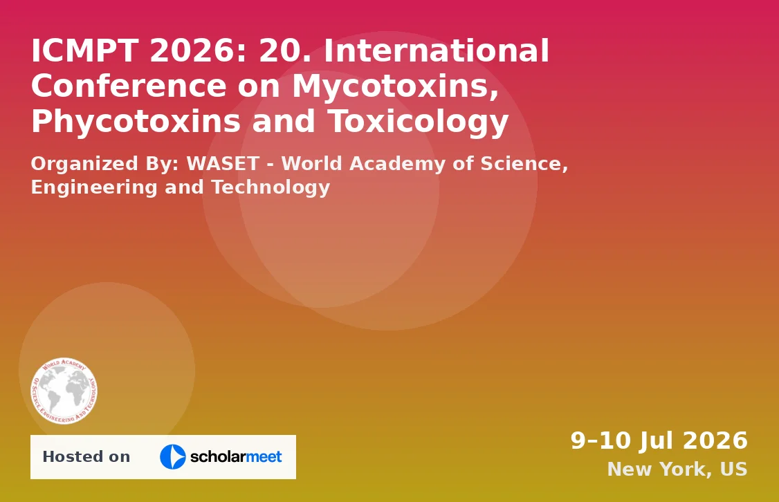 ICMPT 2026: 20. International Conference on Mycotoxins, Phycotoxins and Toxicology