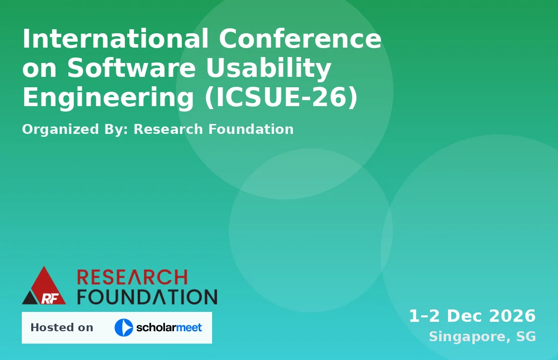 International Conference on Software Usability Engineering (ICSUE-26)