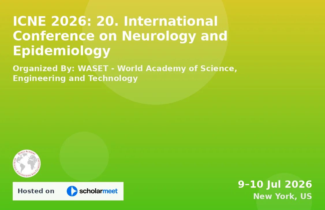 ICNE 2026: 20. International Conference on Neurology and Epidemiology