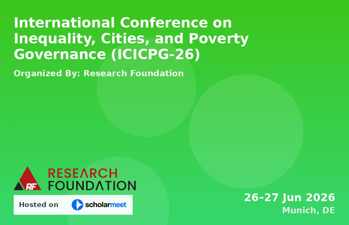 International Conference on Inequality, Cities, and Poverty Governance (ICICPG-26)