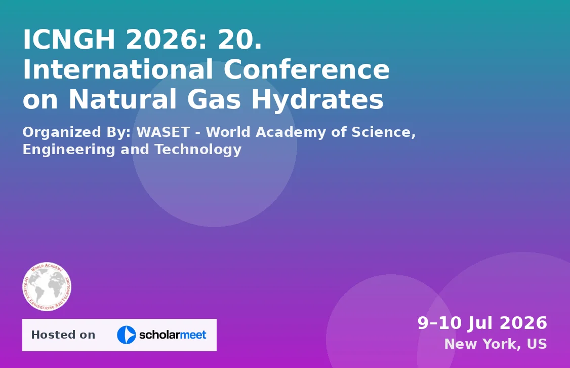 ICNGH 2026: 20. International Conference on Natural Gas Hydrates