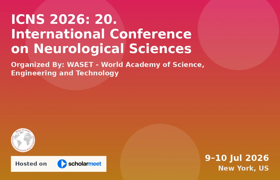 ICNS 2026: 20. International Conference on Neurological Sciences