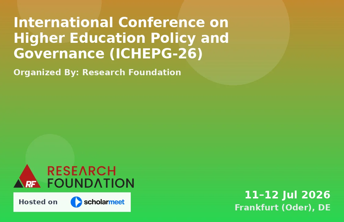 International Conference on Higher Education Policy and Governance (ICHEPG-26)