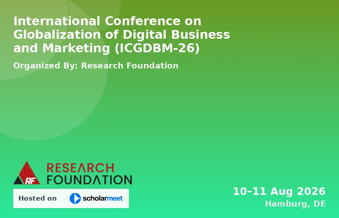 International Conference on Globalization of Digital Business and Marketing (ICGDBM-26)