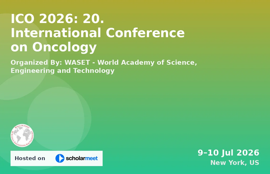 ICO 2026: 20. International Conference on Oncology