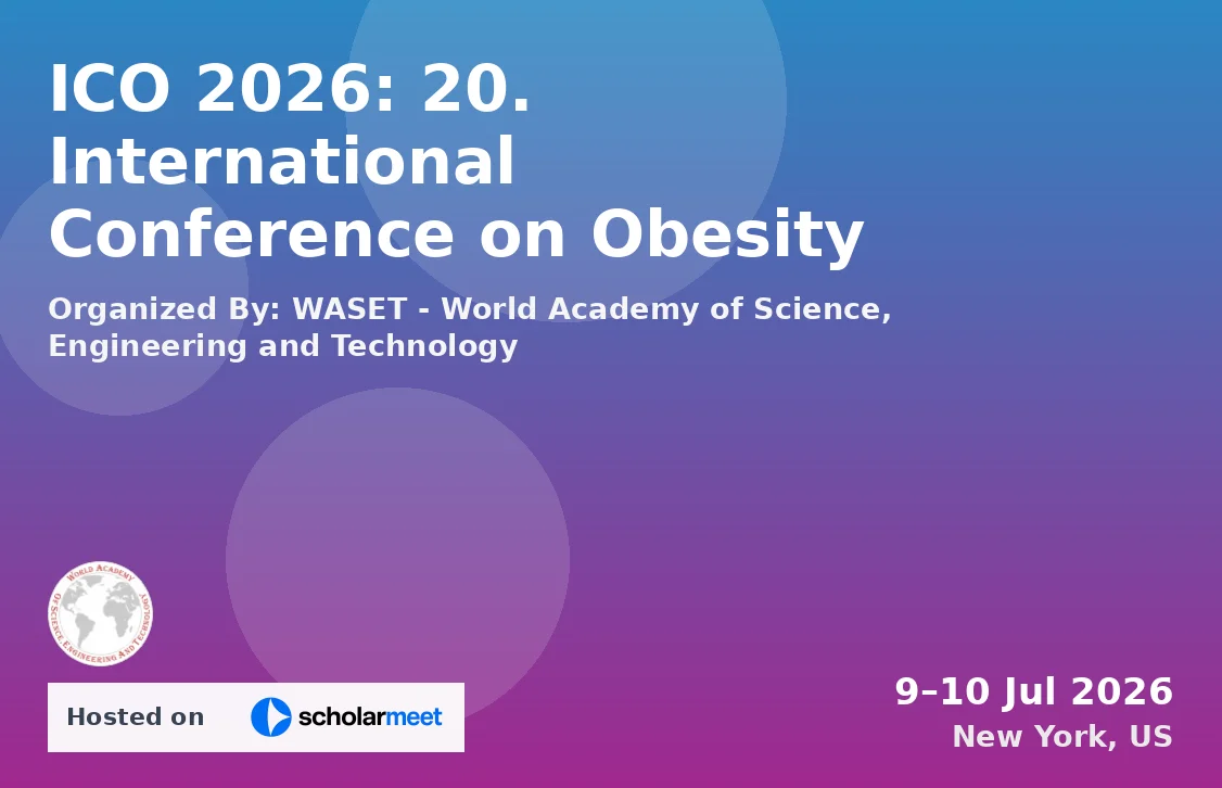 ICO 2026: 20. International Conference on Obesity