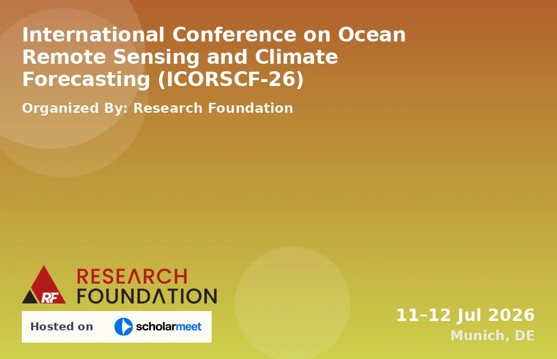 International Conference on Ocean Remote Sensing and Climate Forecasting (ICORSCF-26)