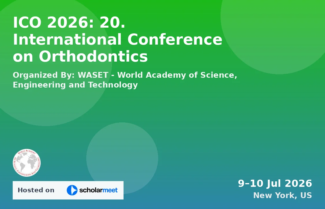ICO 2026: 20. International Conference on Orthodontics