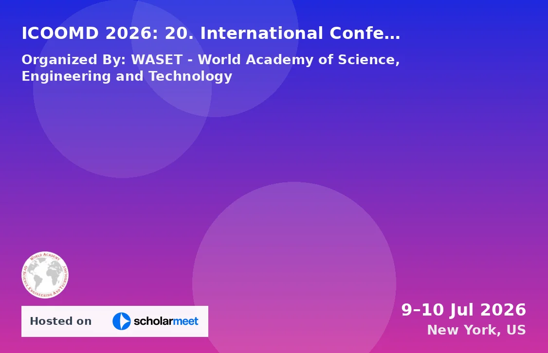 ICOOMD 2026: 20. International Conference on Osteoporosis, Osteoarthritis and Musculoskeletal Diseases
