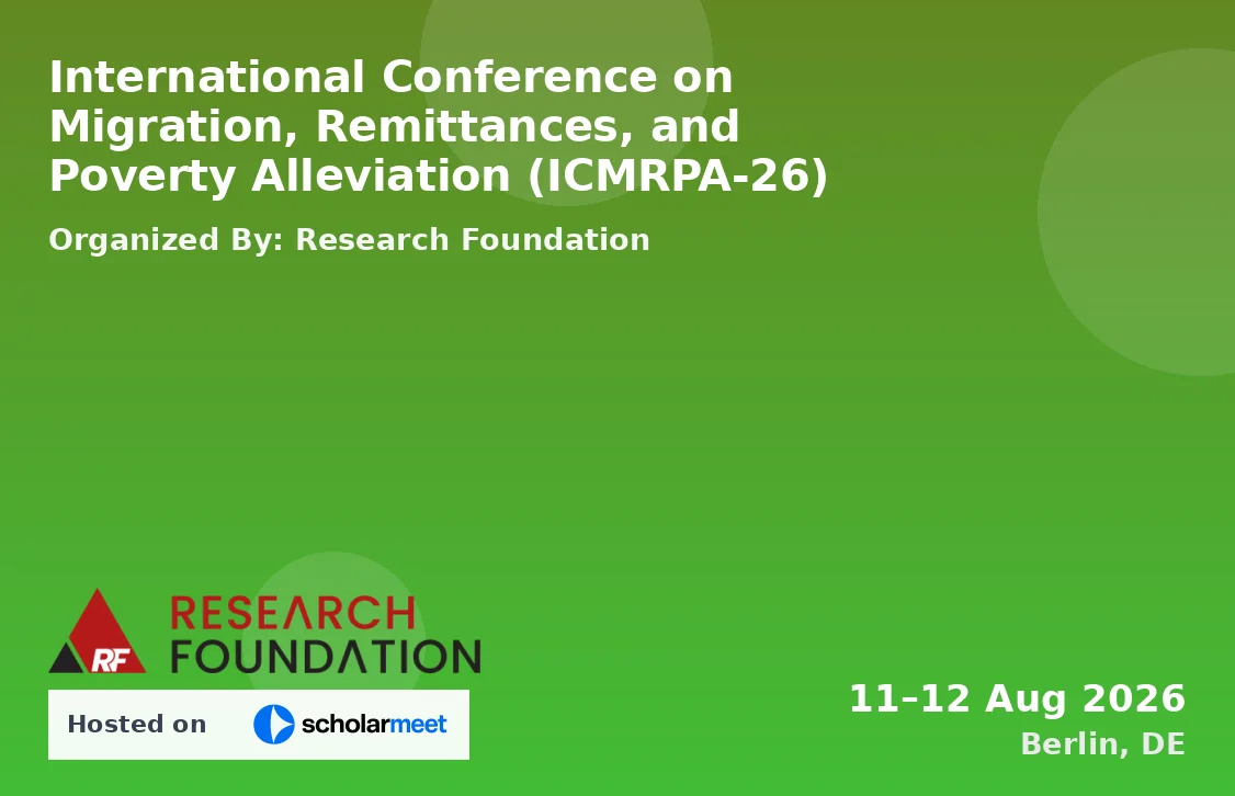 International Conference on Migration, Remittances, and Poverty Alleviation (ICMRPA-26)