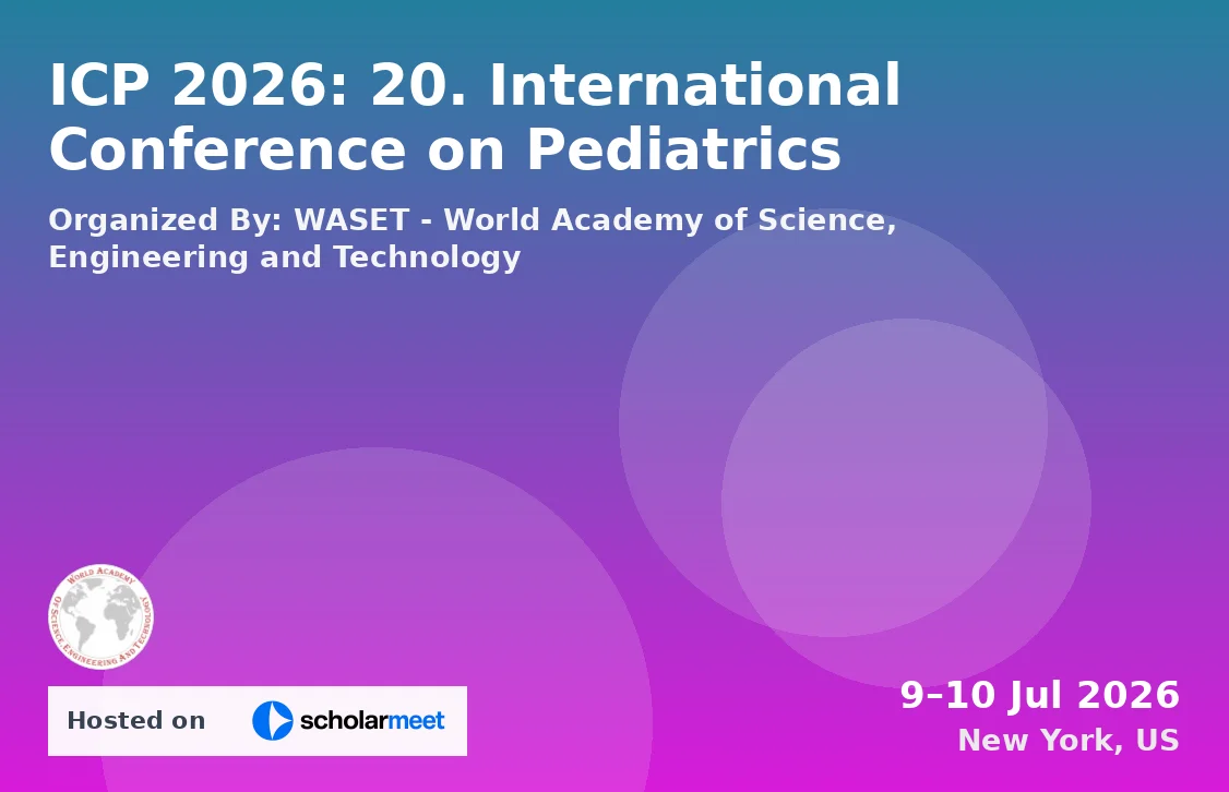 ICP 2026: 20. International Conference on Pediatrics