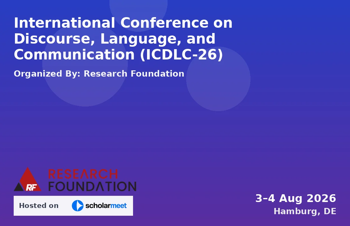 International Conference on Discourse, Language, and Communication (ICDLC-26)