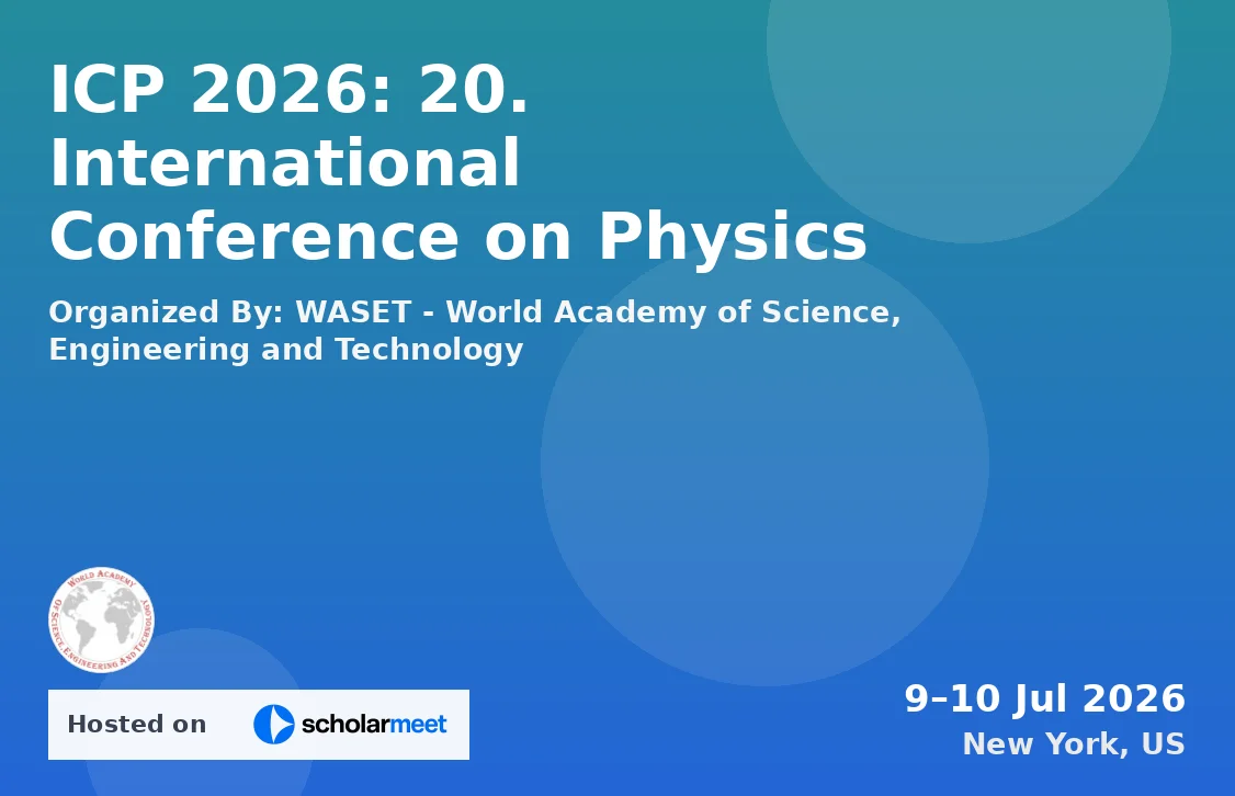 ICP 2026: 20. International Conference on Physics