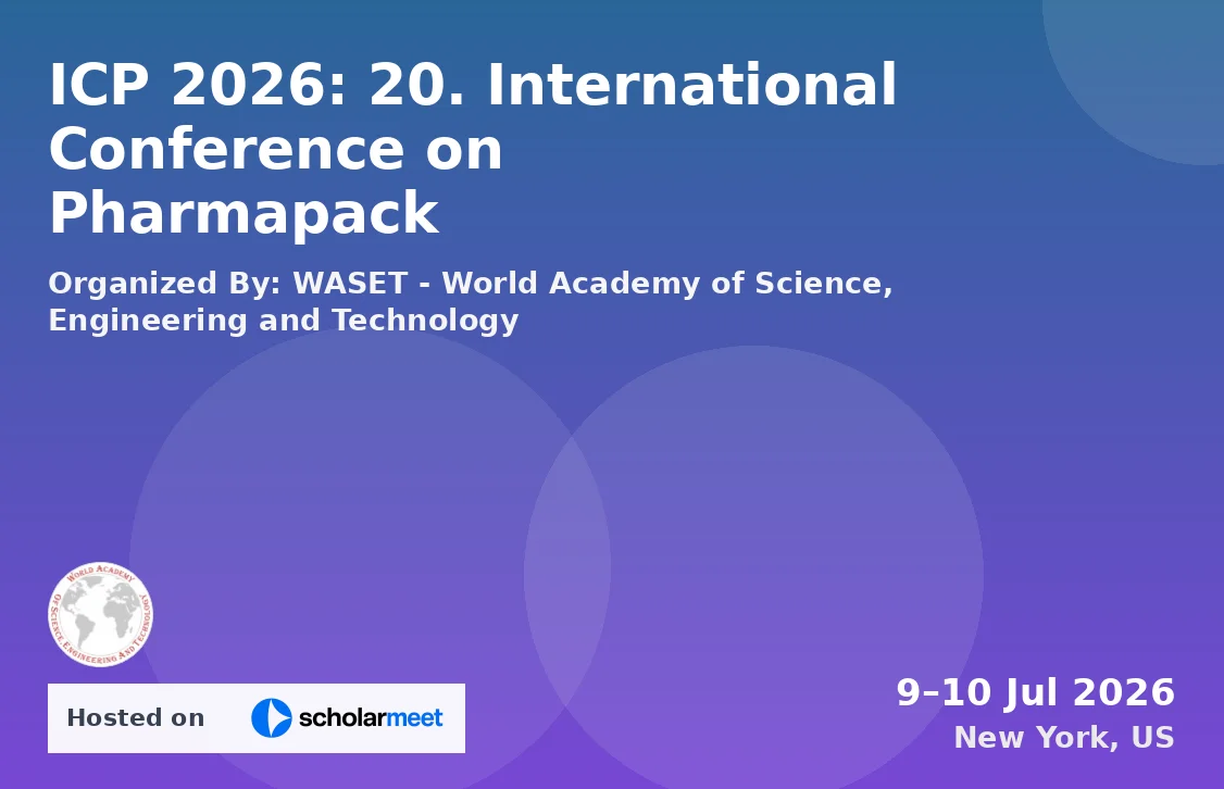 ICP 2026: 20. International Conference on Pharmapack