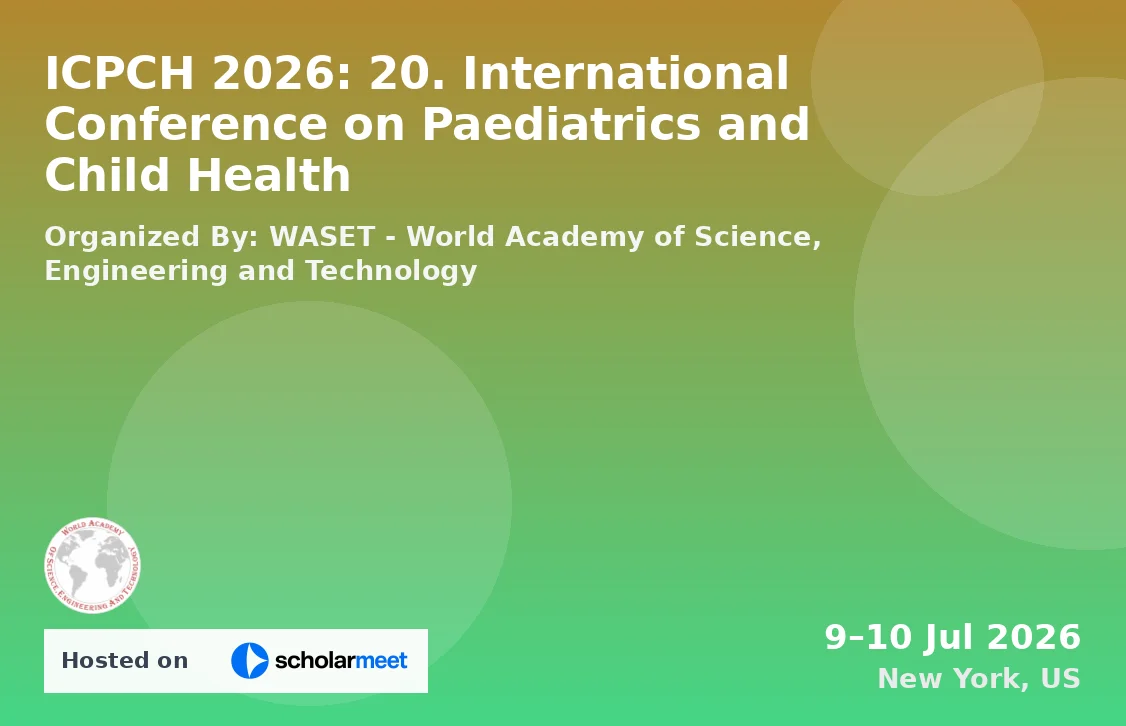 ICPCH 2026: 20. International Conference on Paediatrics and Child Health