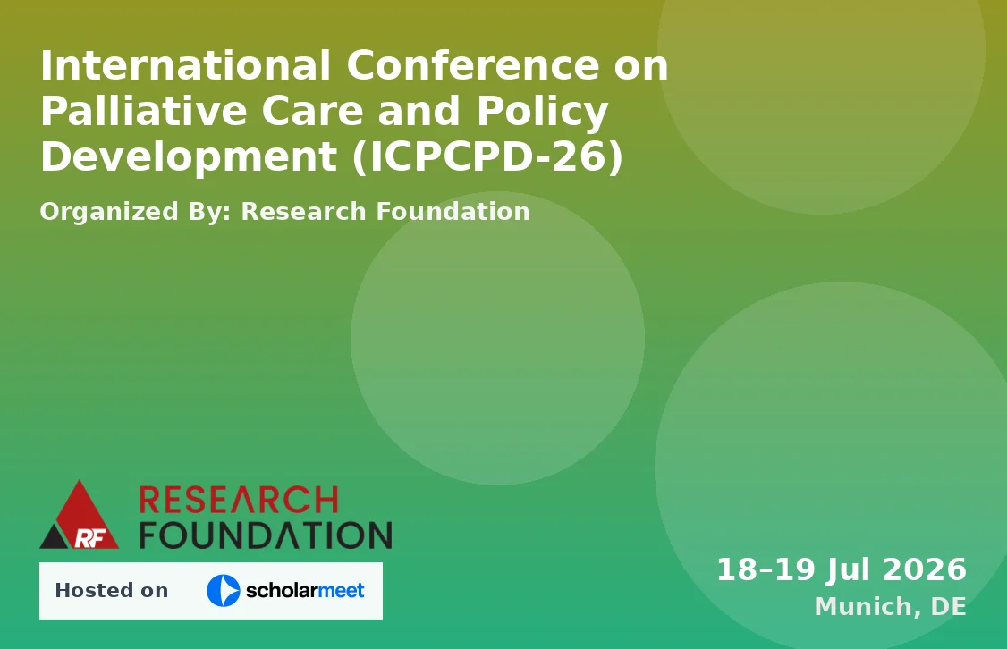 International Conference on Palliative Care and Policy Development (ICPCPD-26)