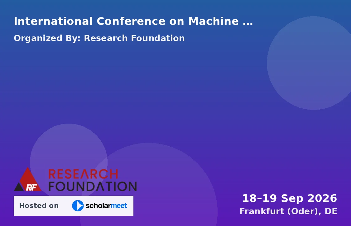 International Conference on Machine Learning and Big Data in IT Performance Optimization (ICMLBDITPO-26)