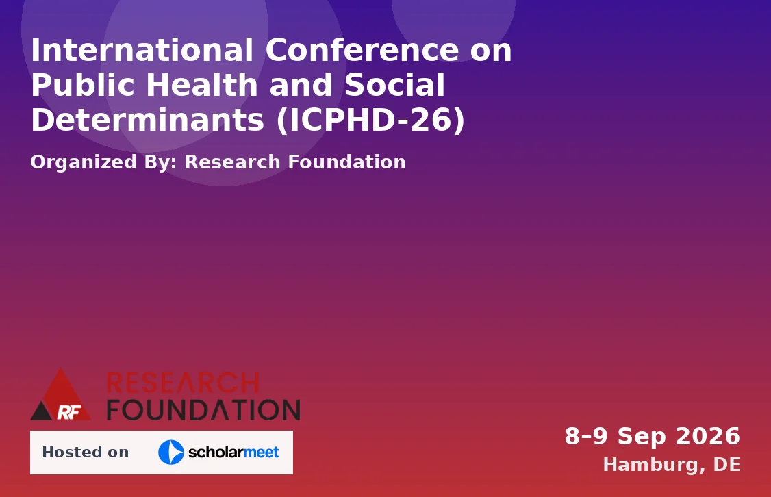 International Conference on Public Health and Social Determinants (ICPHD-26)